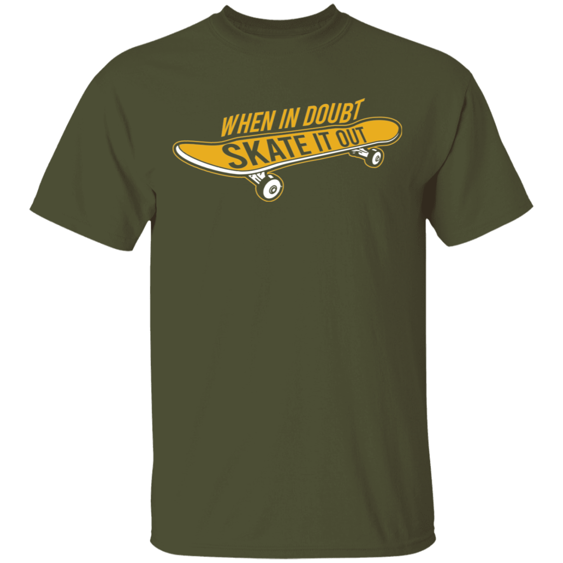 When In Doubt Skate It Out Skateboarding Skateboard T-Shirt