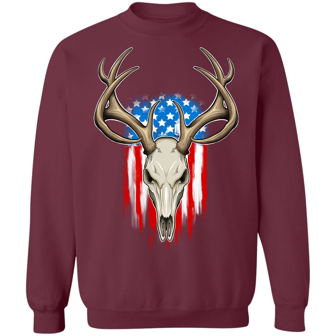 American Flag Hunting Crewneck Sweatshirt