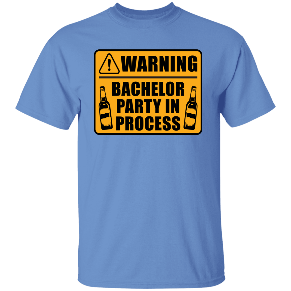 Funny Warning Bachelor Party In Process T-Shirt
