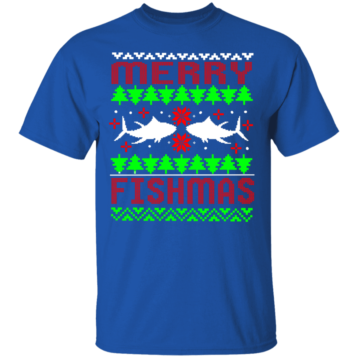 Merry Fishmas Funny Saltwater Ugly Christmas T-Shirt