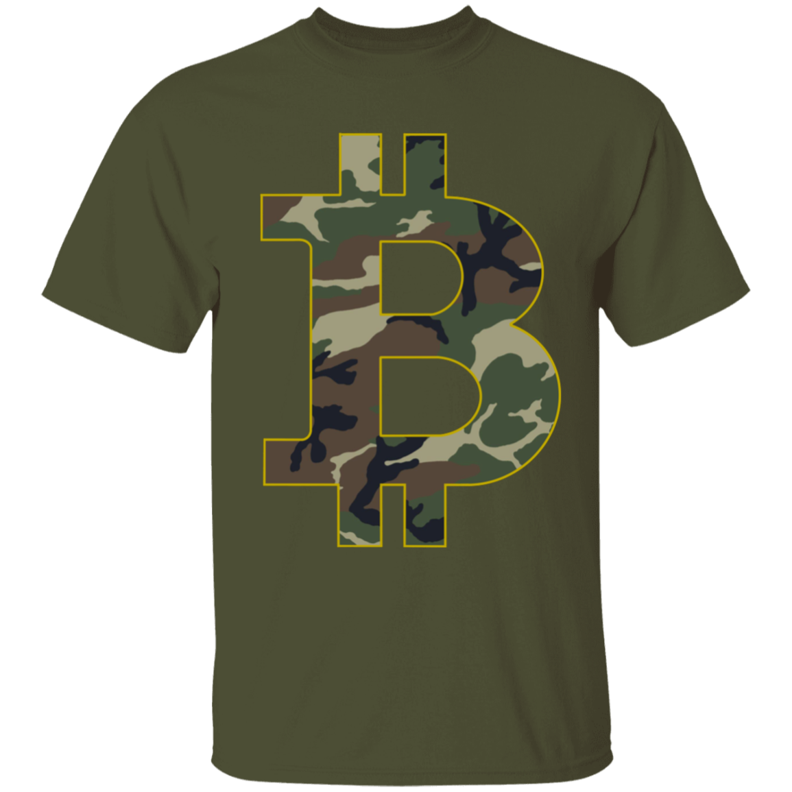 Camo Bitcoin Hodl Cryptocurrency BTC T-Shirt