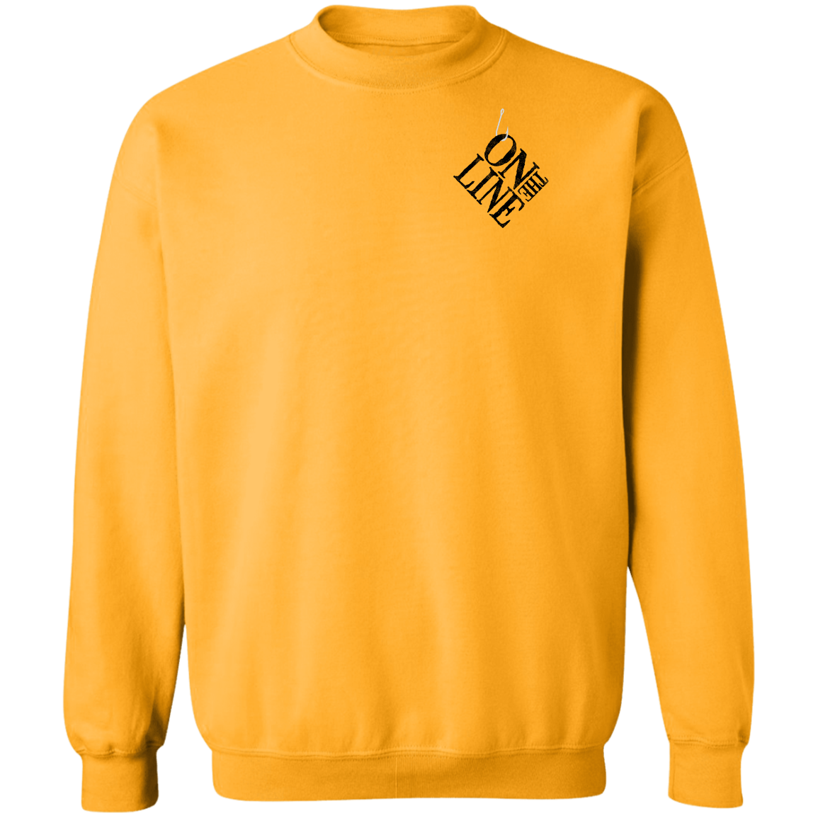 Great Barracuda Fish On The Line Saltwater Double Sided Crewneck Sweatshirt