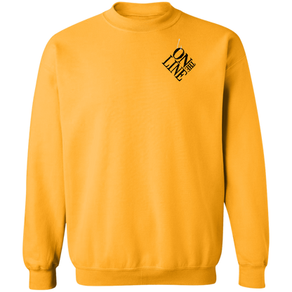 Great Barracuda Fish On The Line Saltwater Double Sided Crewneck Sweatshirt