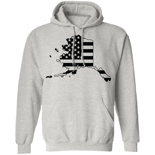 Alaska AK State American Flag Pride Pullover Hoodie