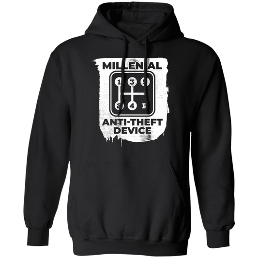 Millennial Anti-Theft Device Manual Stick Shift 5-Speed Pullover Hoodie