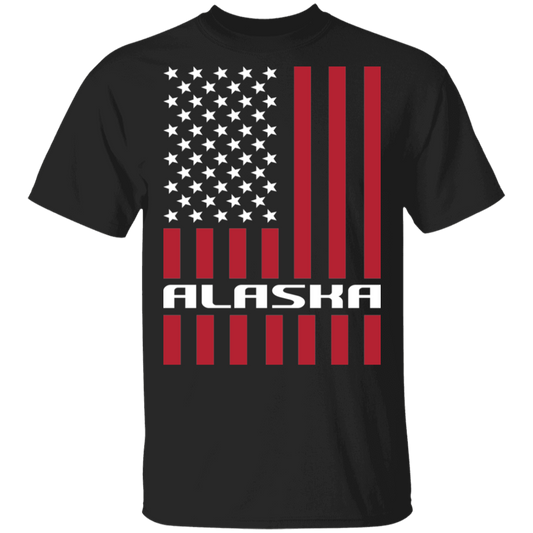 Alaska American Flag USA T-Shirt