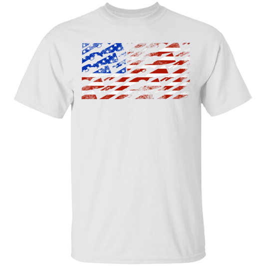 Shotgun Firearm American Flag T-Shirt