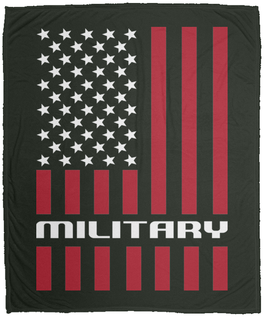 Military American Flag Patriot Fleece Blanket - 50x60