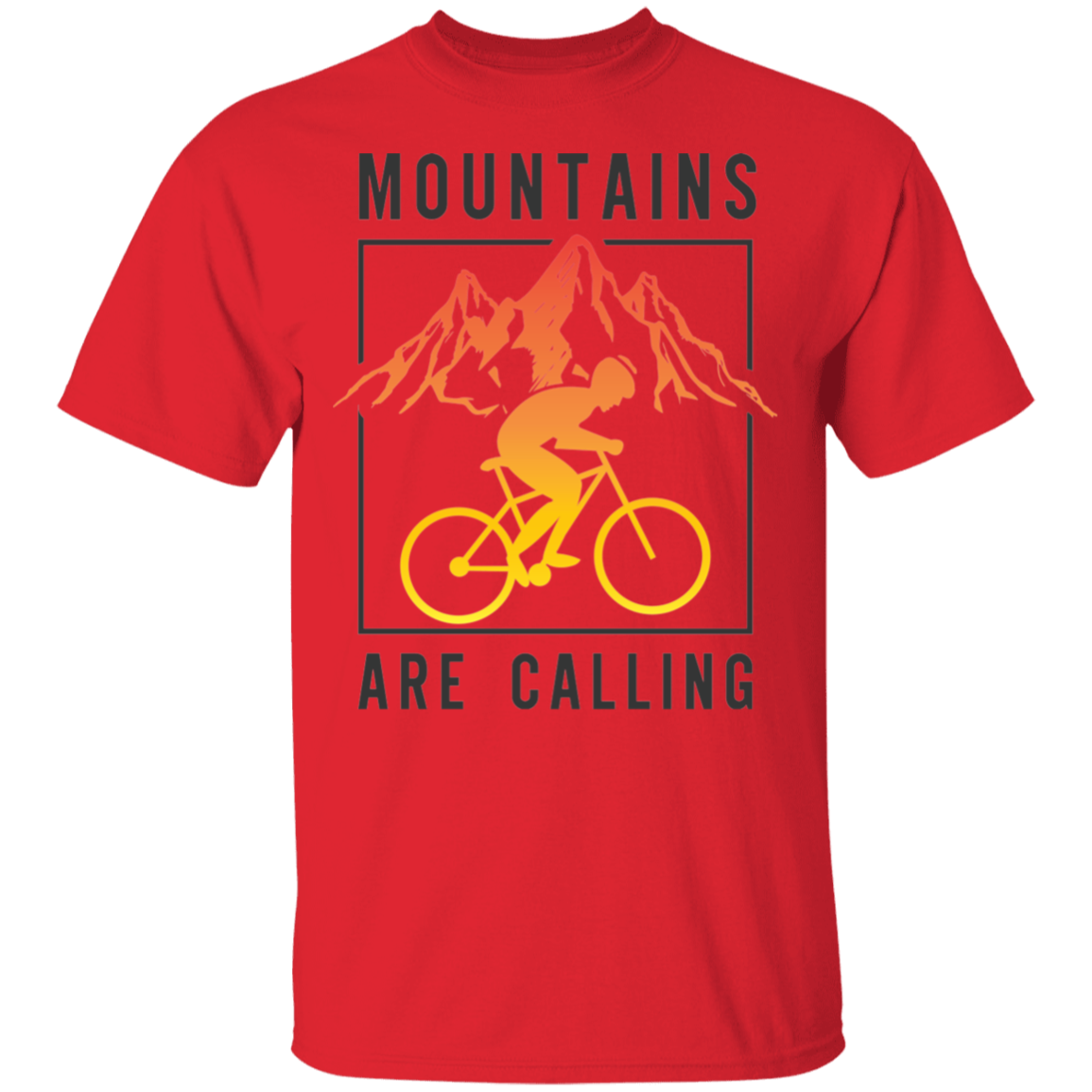 Mountains Are Calling Mountain Biking T-Shirt