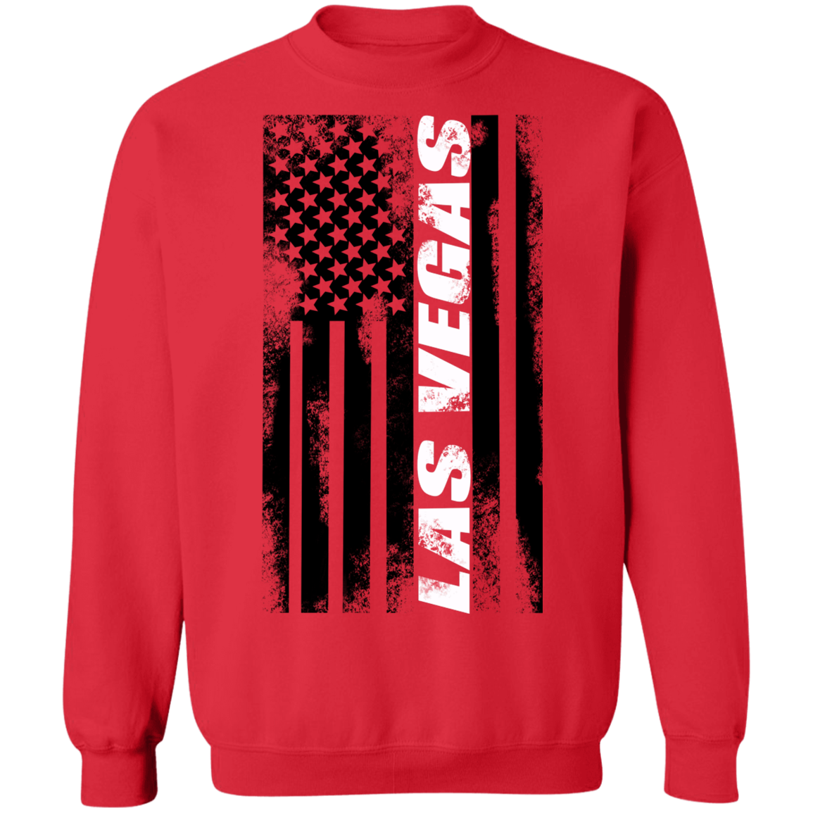Las Vegas Nevada American Flag Crewneck Sweatshirt