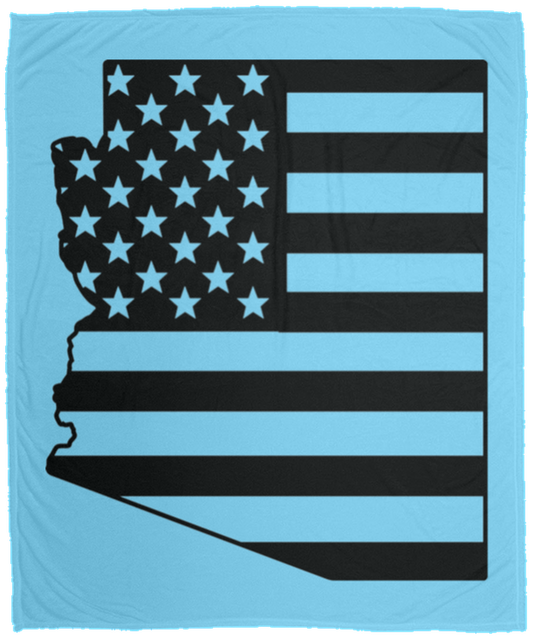 Arizona American Flag State Fleece Blanket - 50x60
