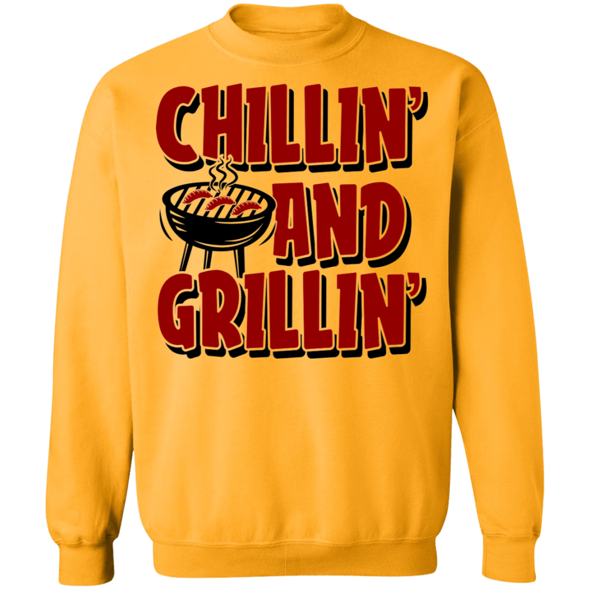 Chillin' and Grillin' BBQ Crewneck Sweatshirt