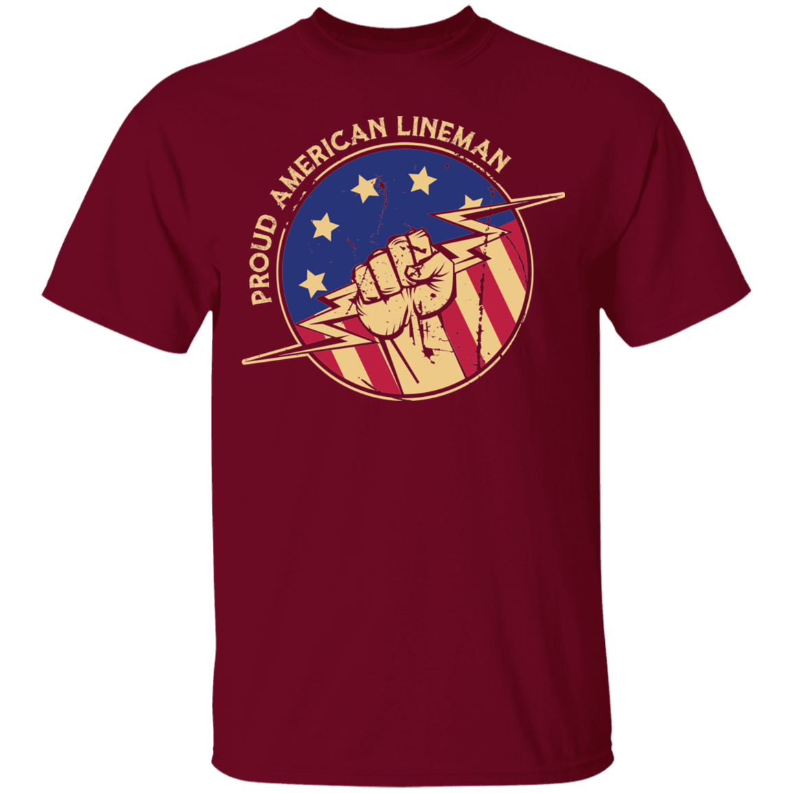 Proud American Lineman T-Shirt