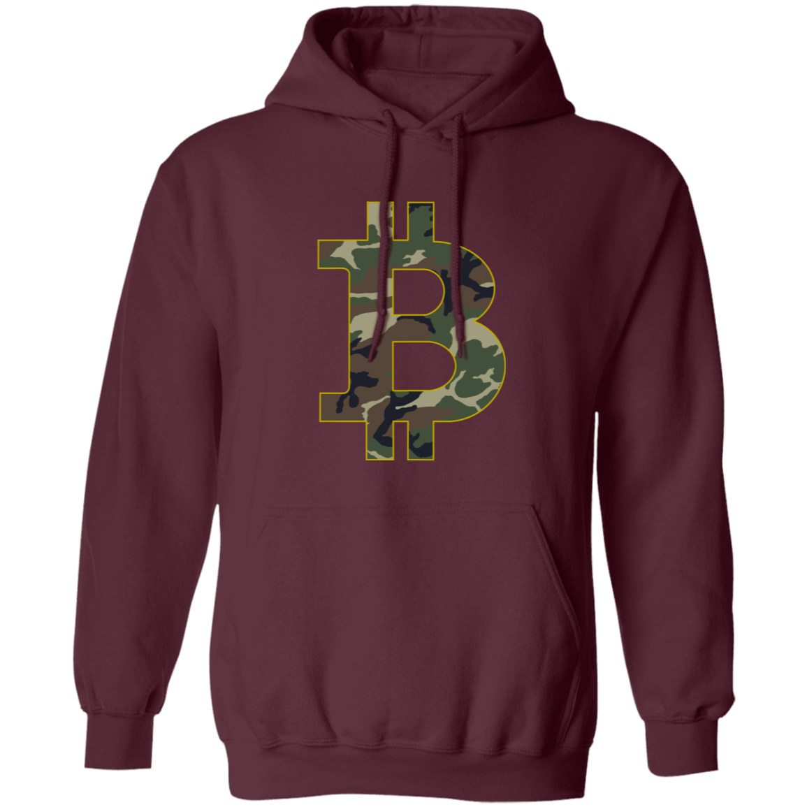Camo Bitcoin Hodl Cryptocurrency BTC Pullover Hoodie