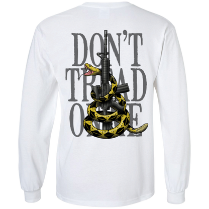 We the People Don't Tread on Me Gadsden Flag Double Sided Long Sleeve T-Shirt