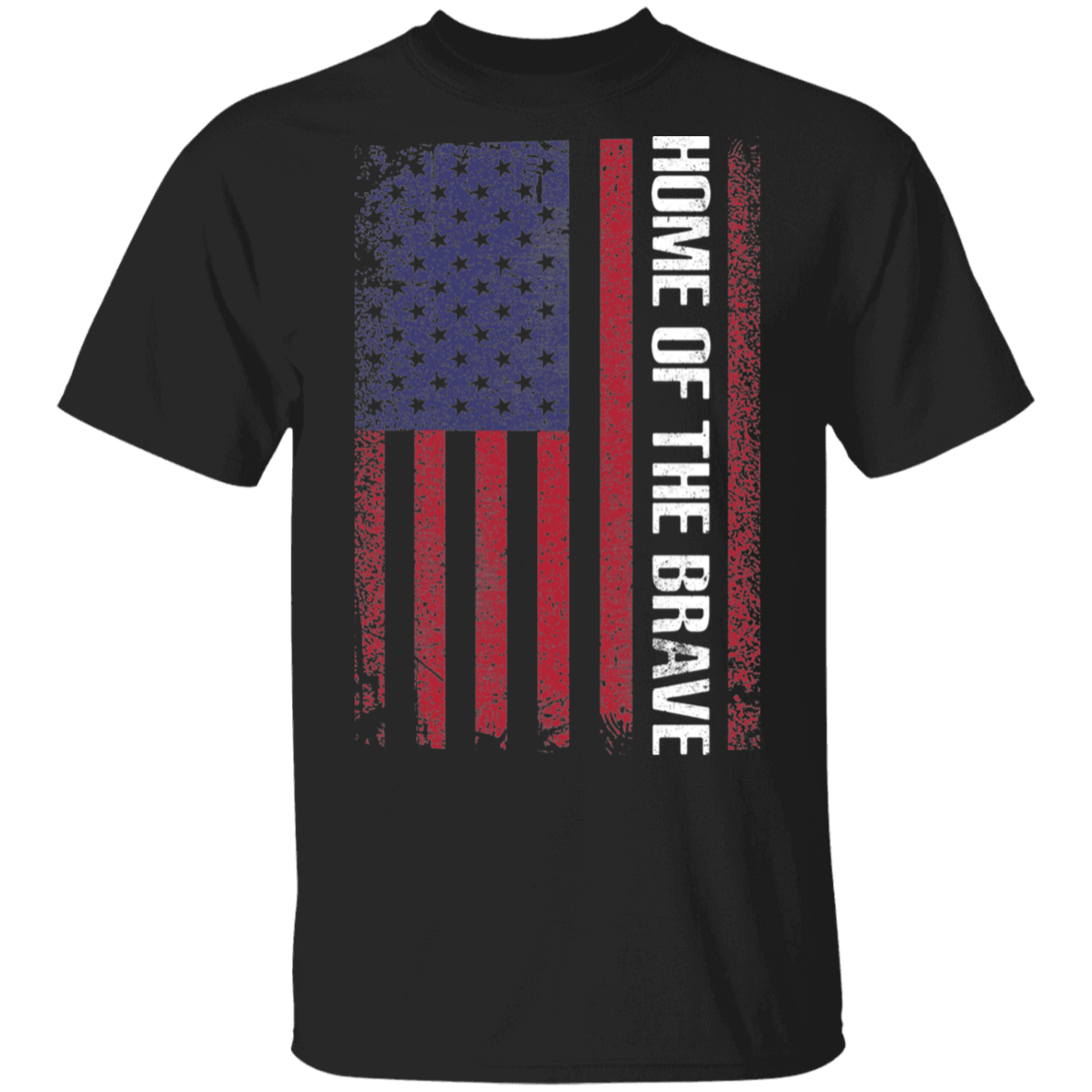 Home Of The Brave American Flag USA T-Shirt
