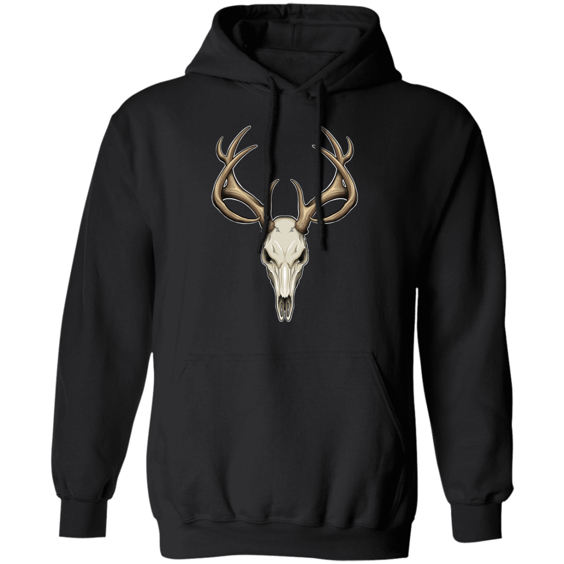 Hunting Deer Skull Pullover Hoodie