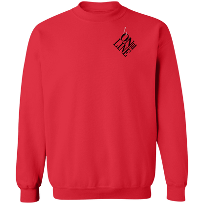 Rooster Fish On The Line Saltwater Double Sided Crewneck Sweatshirt