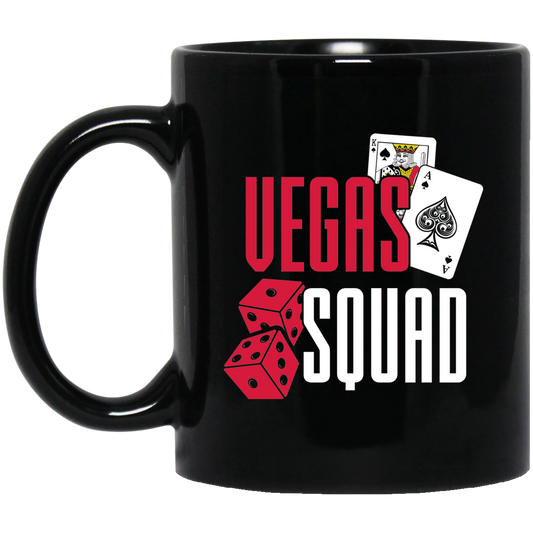 Las Vegas Squad Gambling 11 oz. Black Mug Cup