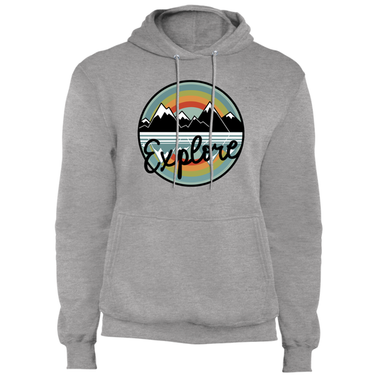 Explore Mountains Nature Camping Pullover Hoodie