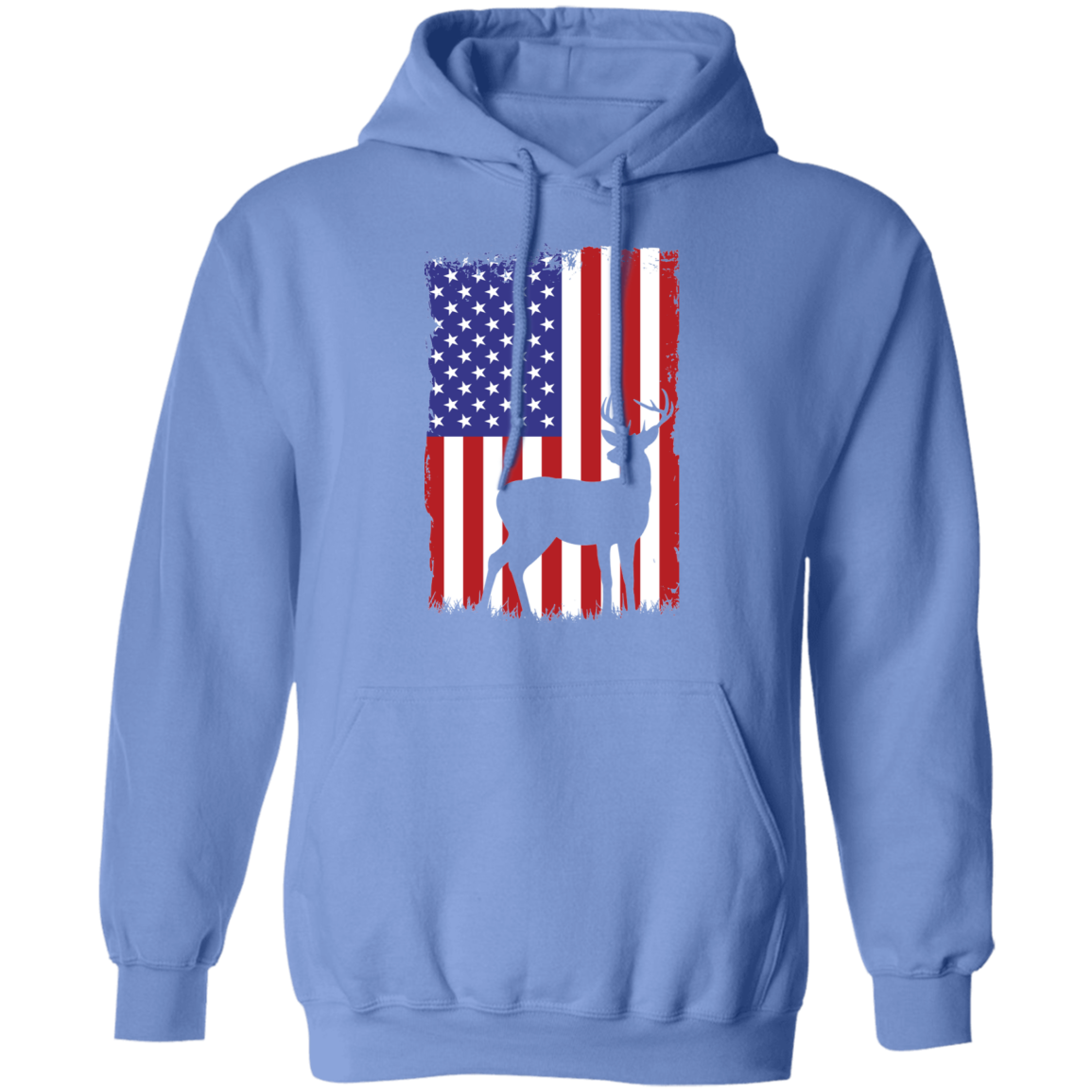 Hunting American Flag Pullover Hoodie