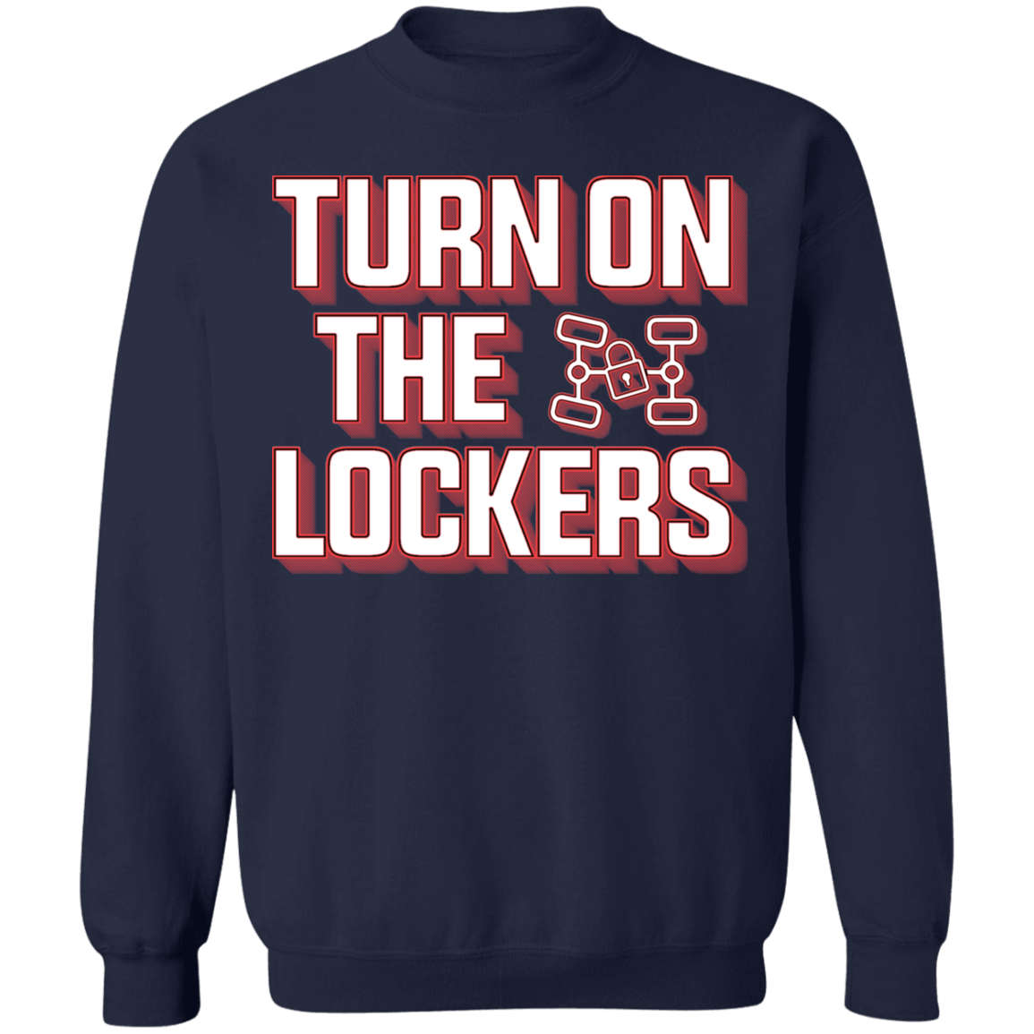 Turn On The Lockers 4x4 Off-Road Overland Crewneck Sweatshirt