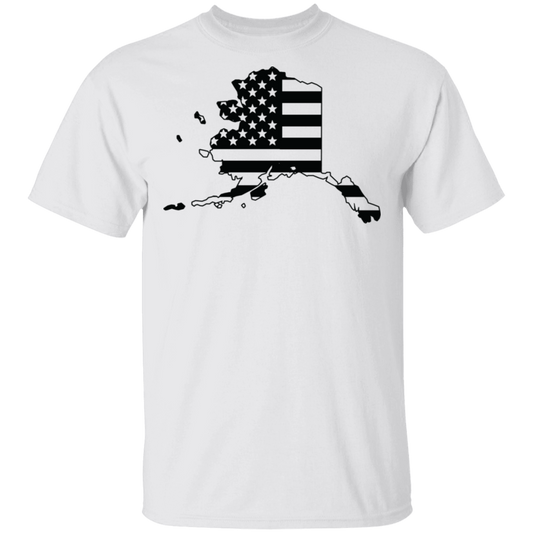 Alaska AK State American Flag Pride T-Shirt