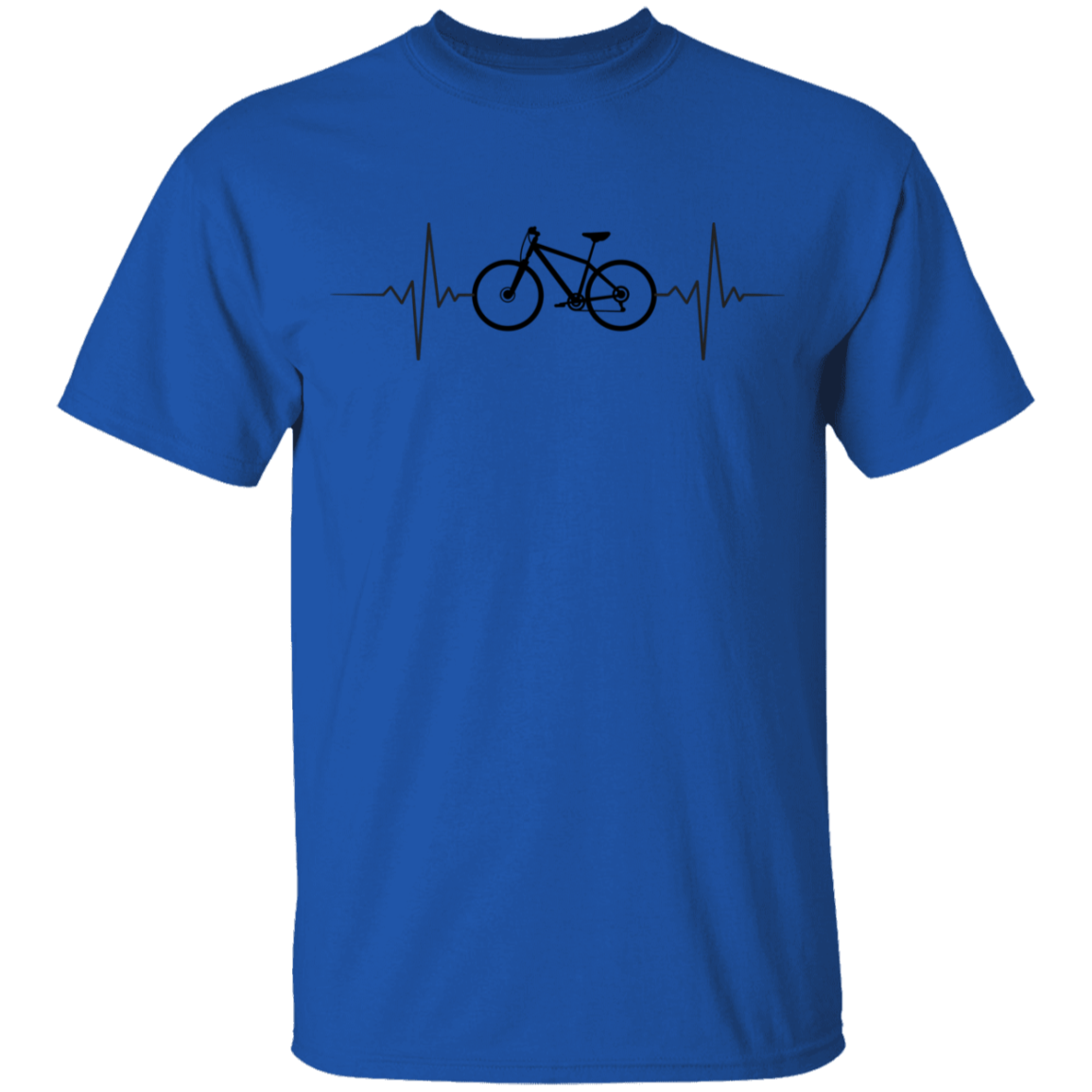 Mountain Biking Biker Heartbeat Youth T-Shirt