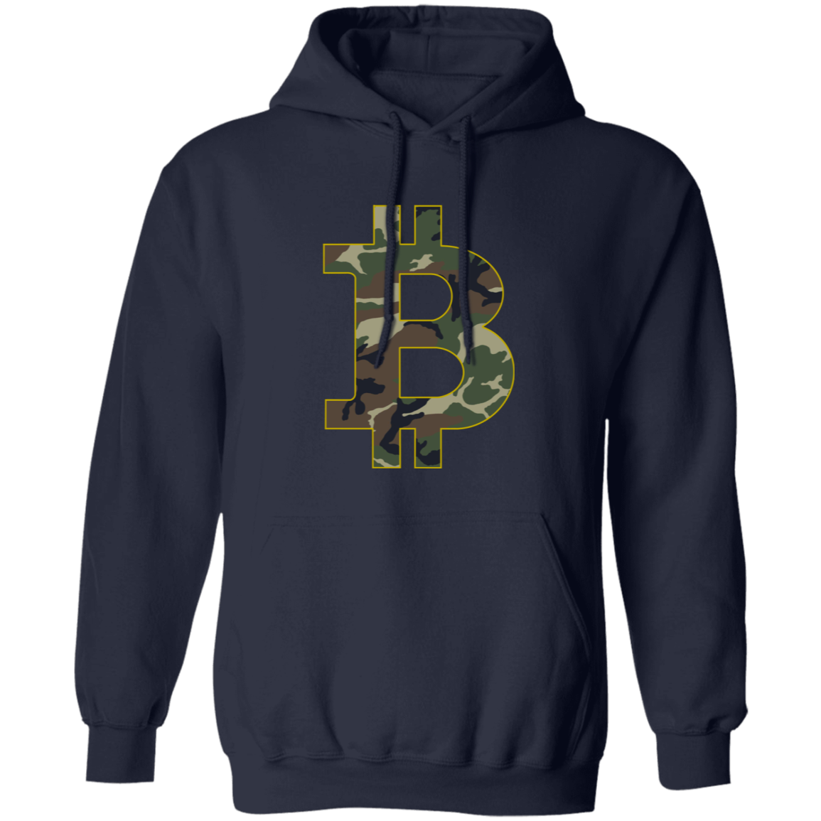 Camo Bitcoin Hodl Cryptocurrency BTC Pullover Hoodie