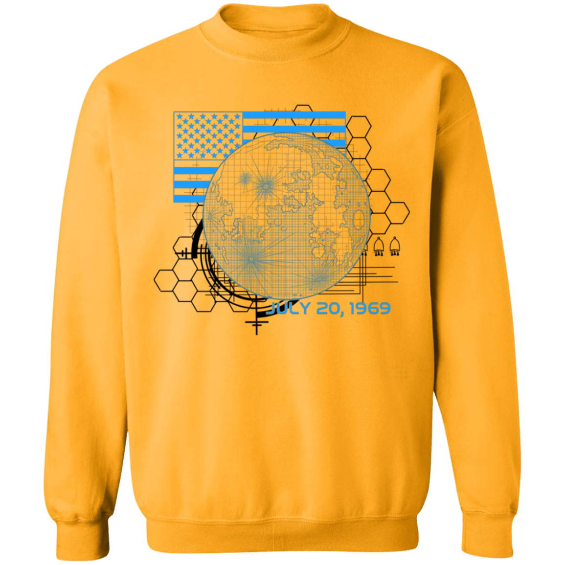 American 1969 Moon Landing Armstrong Crewneck Sweatshirt