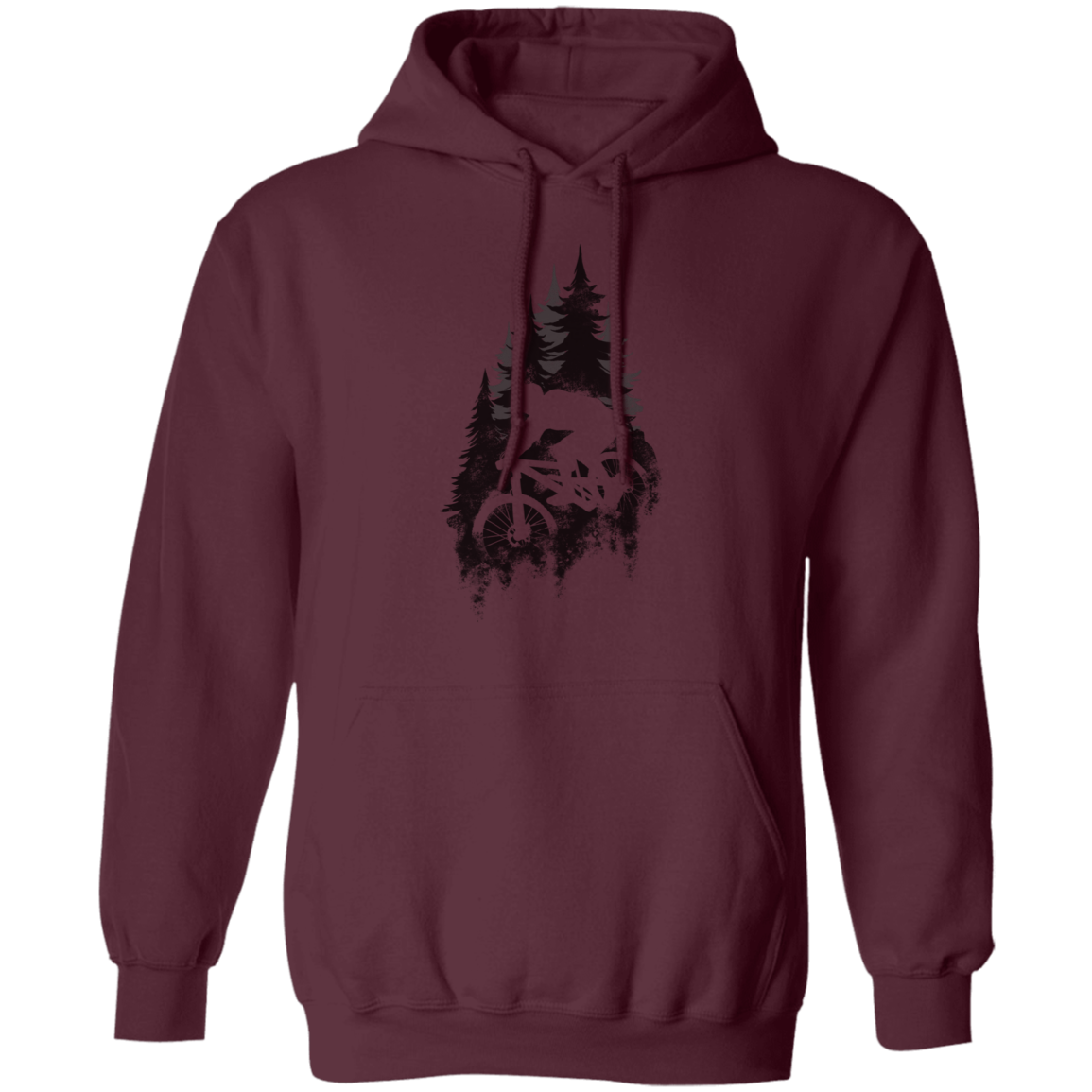 Mountain Biker Outdoors Pullover Hoodie