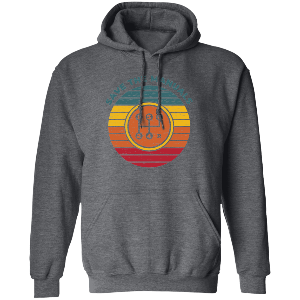 Save the Manuals Stick Shift 5 Speed Pullover Hoodie