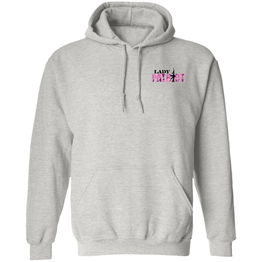 Lady Patriot American Bald Eagle United We Stand Double Sided Pullover Hoodie