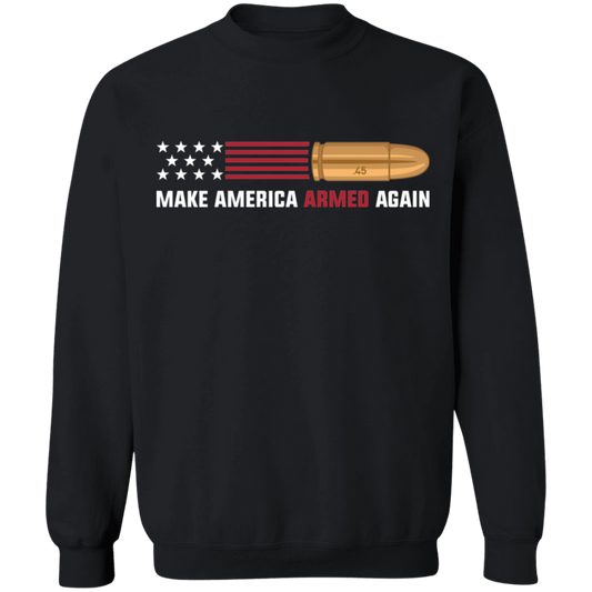 .45 Make American Armed Again Bullet Flag Crewneck Sweatshirt