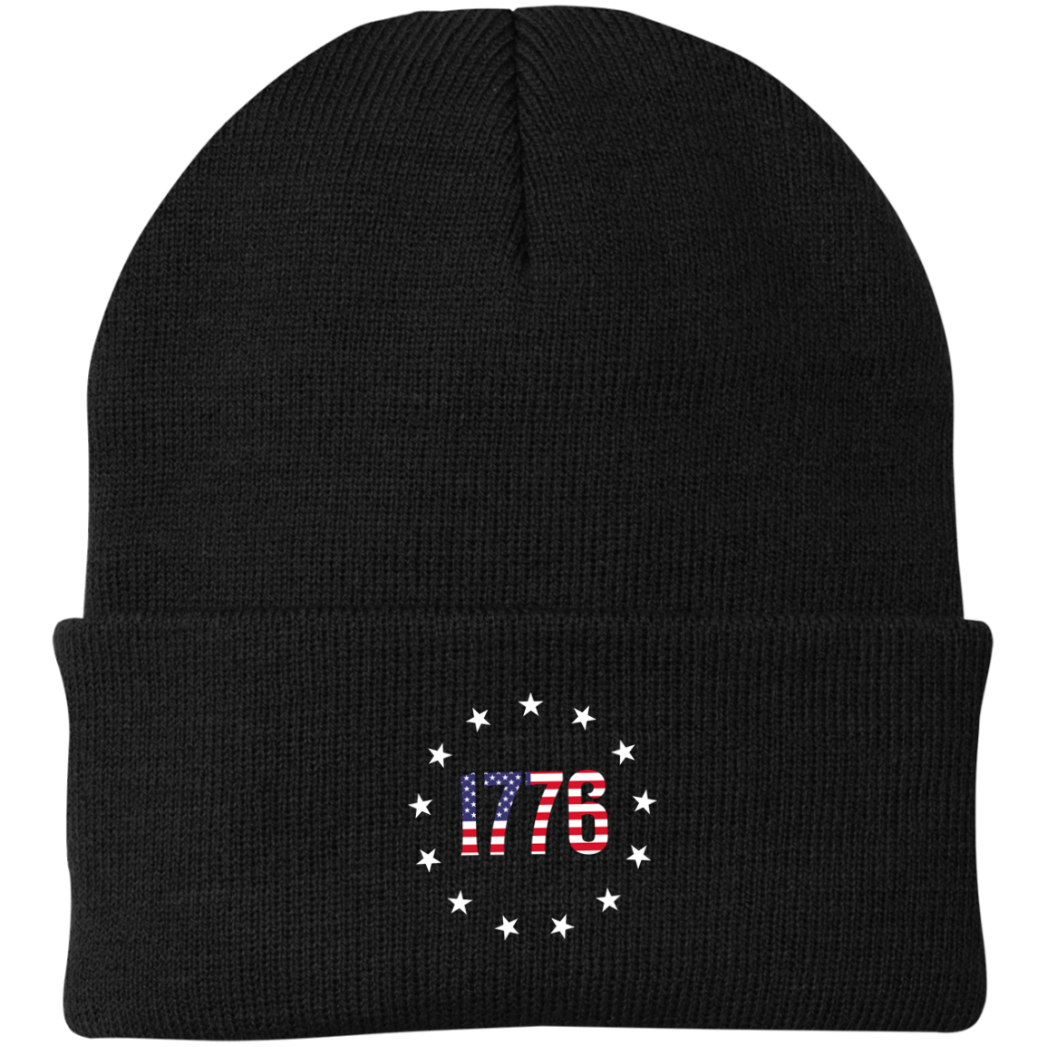 1776 Betsy Ross American Flag Beanie Cap