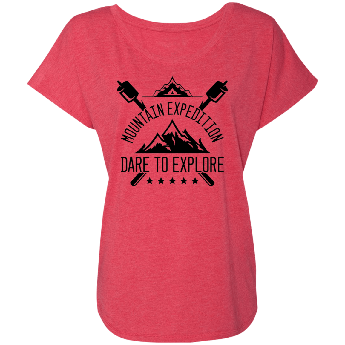 Mountain Expedition Dare To Explore Camping Women's Dolman Sleeve