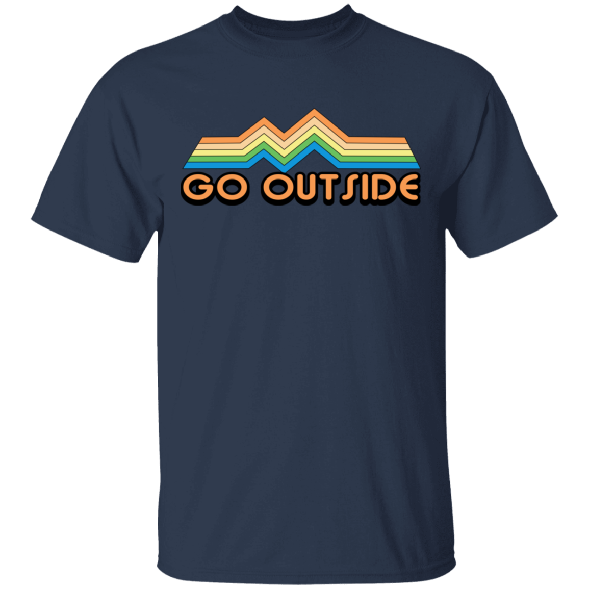 Go Outside Camping Nature Bright T-Shirt