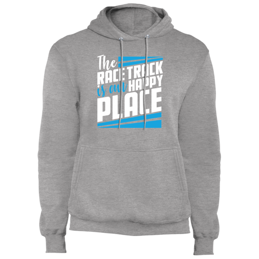 The Race Track Is Our Happy Place Racing Pullover Hoodie