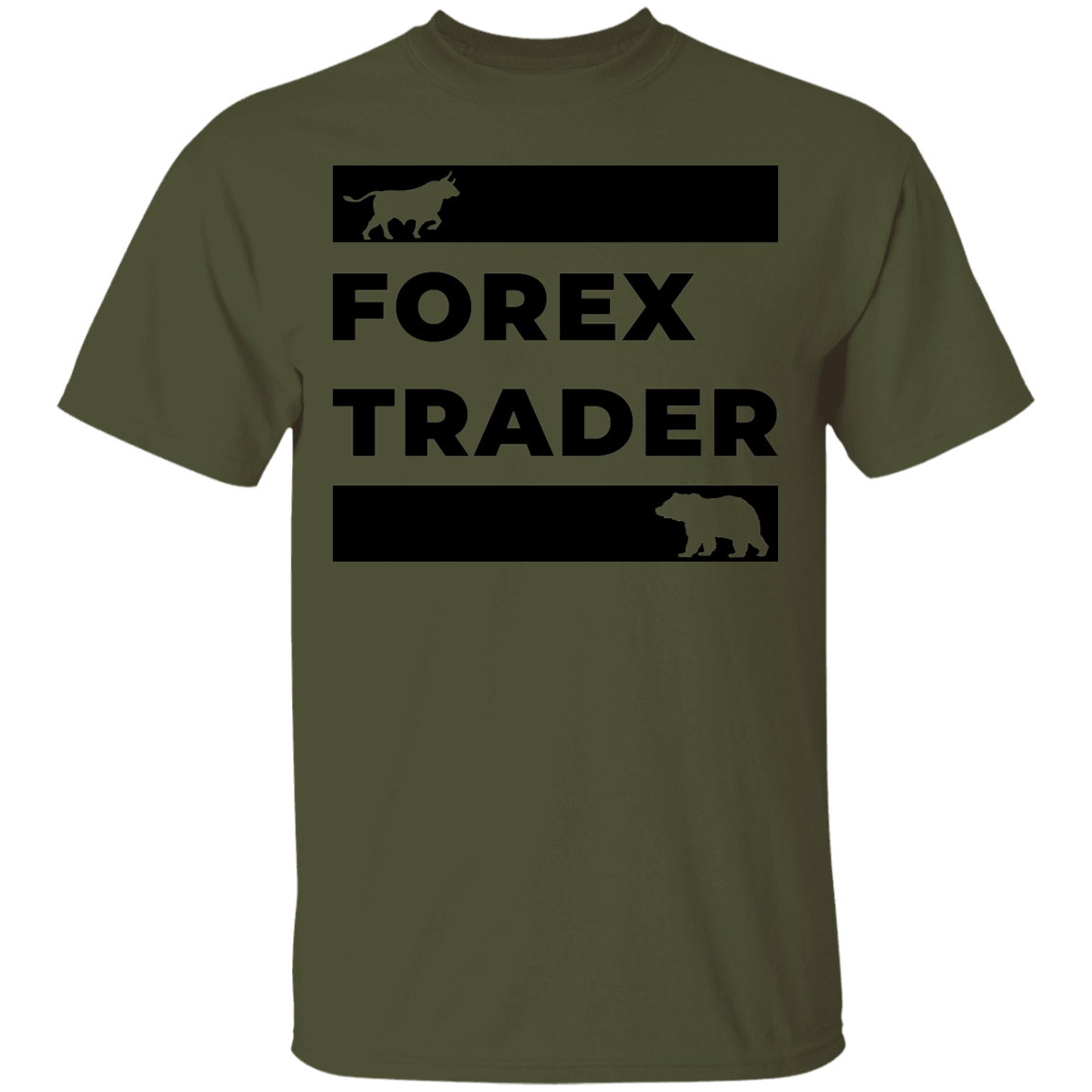 Forex Trader Bull Bear Technical Analysis T-Shirt