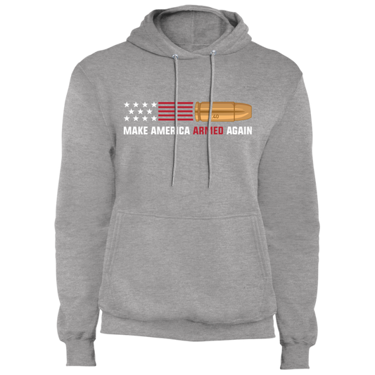 .40 Make American Armed Again Bullet American Flag USA Pullover Hoodie