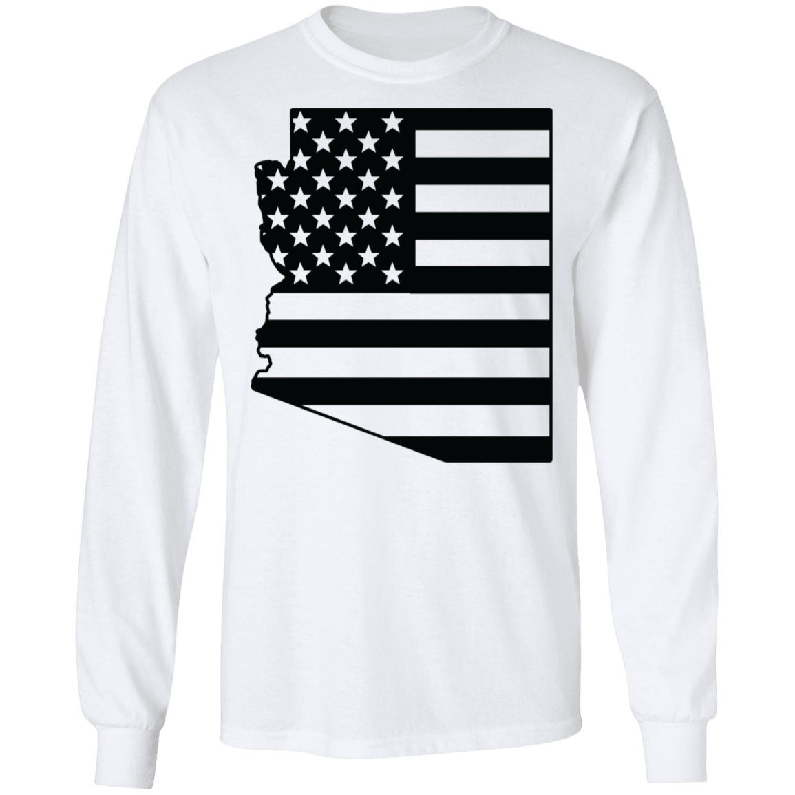 Arizona American Flag State Long Sleeve T-Shirt