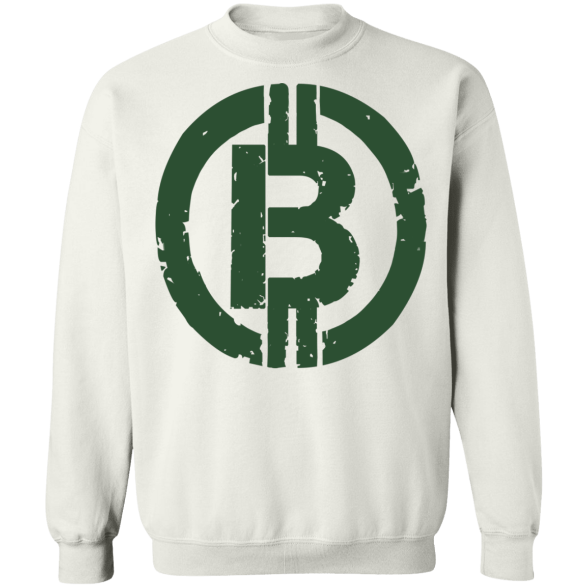 Military Green Bitcoin Hodl Cryptocurrency BTC Crewneck Sweatshirt