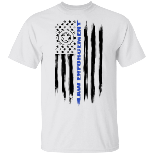 Law Enforcement Deputy Sheriff Police Officer Cop American Flag T-Shirt