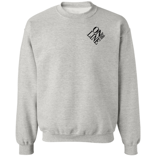Rooster Fish On The Line Saltwater Double Sided Crewneck Sweatshirt