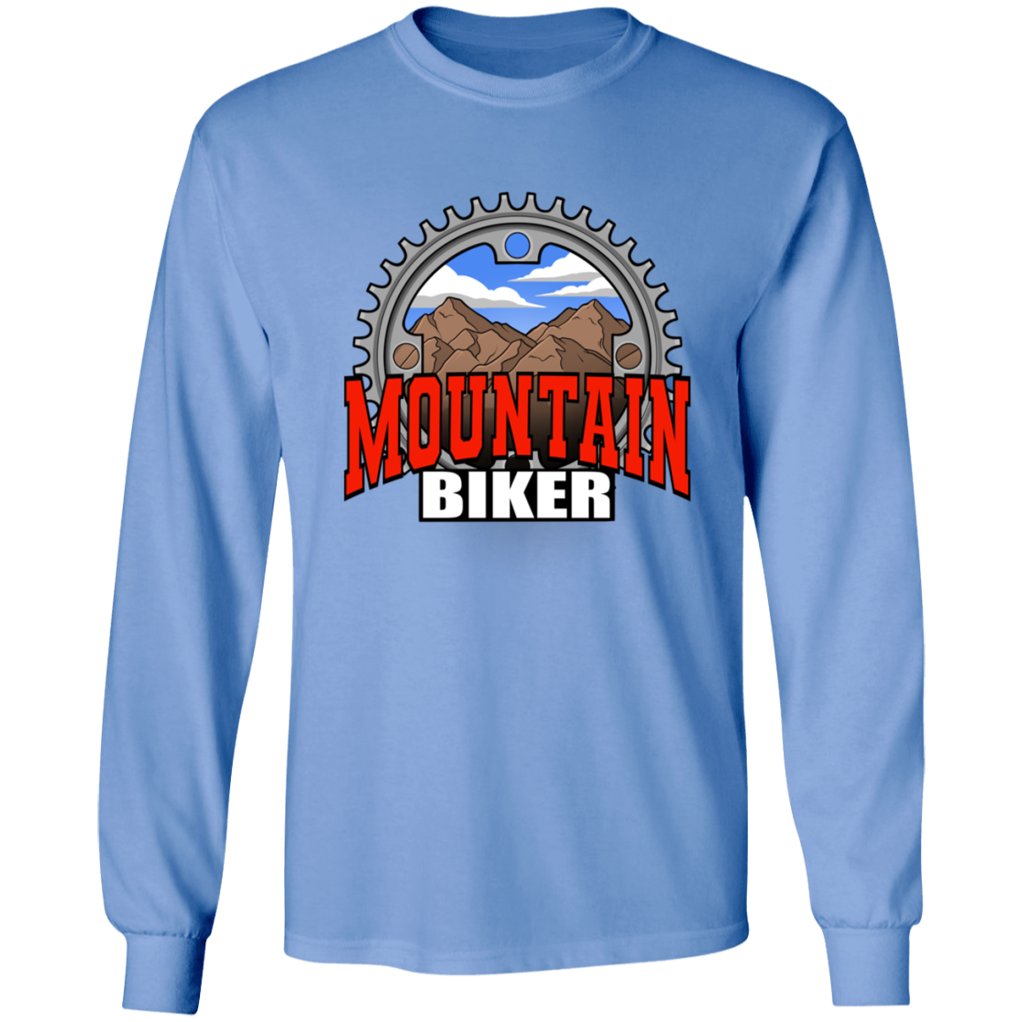 Mountain Biker Biking Long Sleeve T-Shirt