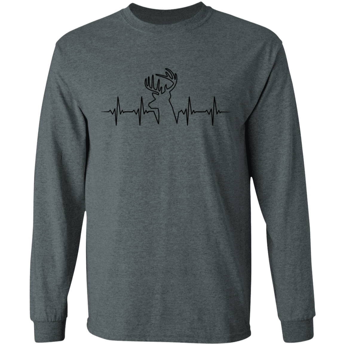 Hunter Heartbeat Deer Long Sleeve T-Shirt