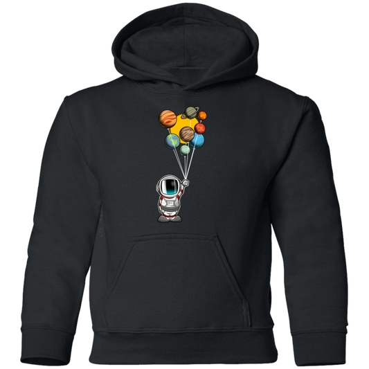 Youth Space Astronaut Balloons Party Pullover Hoodie