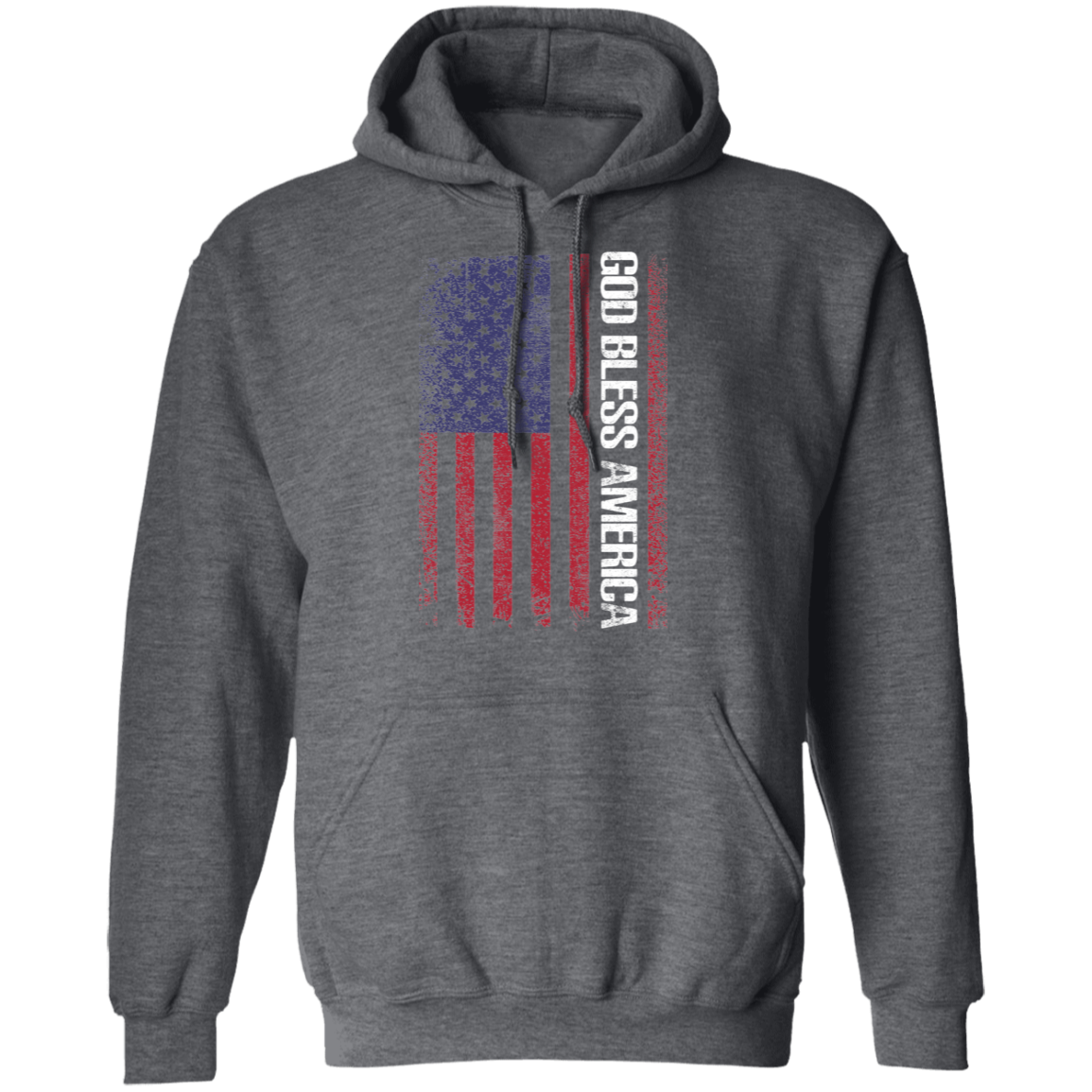 God Bless America American Flag USA  Pullover Hoodie