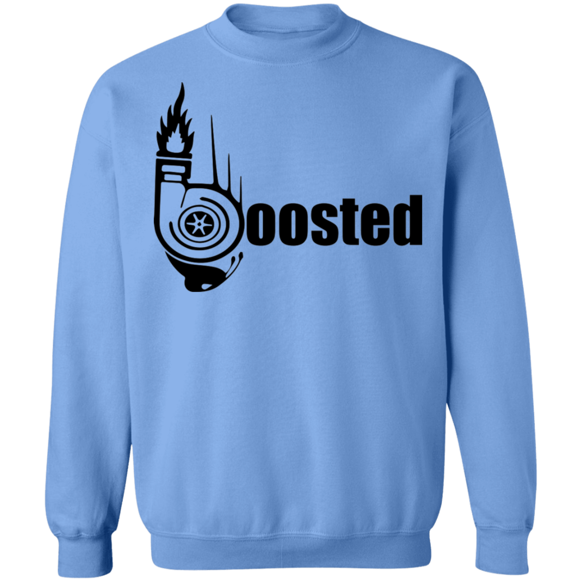 Boosted Turbo Word Boosted Turbo Racing Gapped Crewneck Sweatshirt