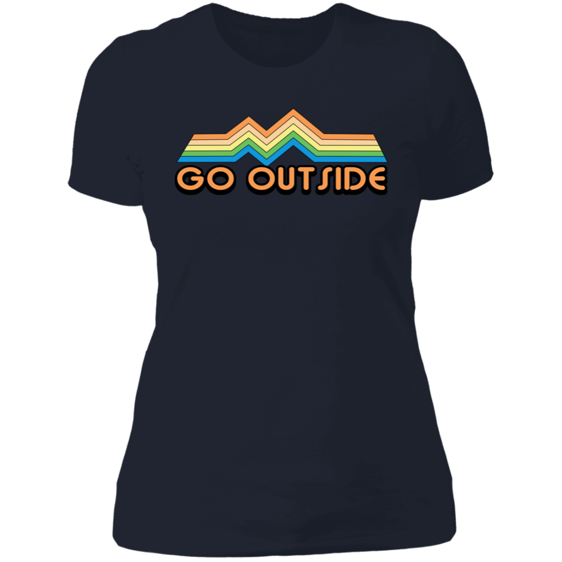 Go Outside Camping Nature Bright Women's T-Shirt